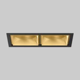 SASSO 100 square adjustable trim 2 lamps