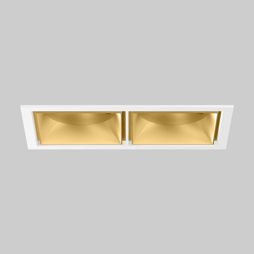SASSO 100 square adjustable trim 2 lamps