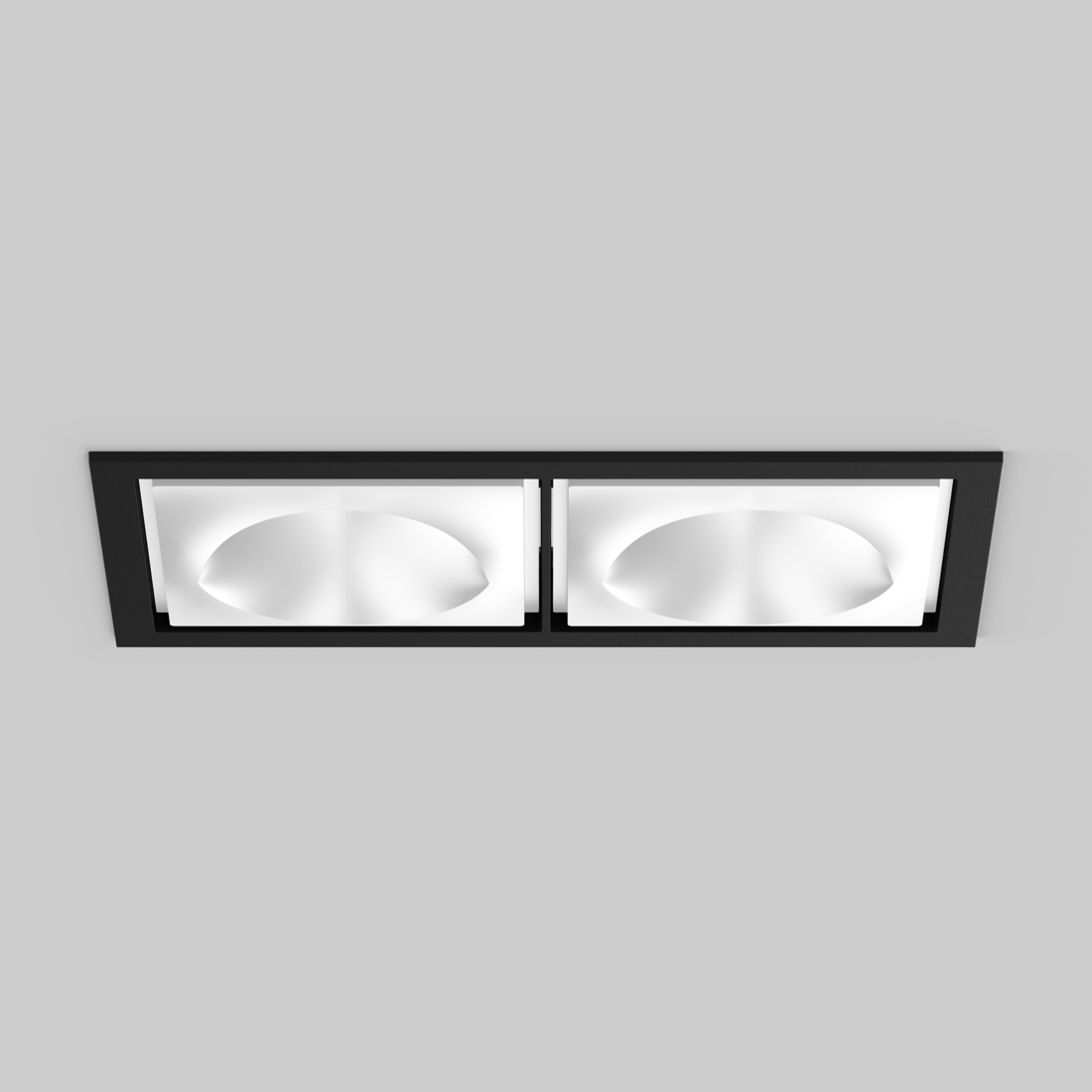 SASSO 100 square wallwasher/floor trim 2 lamps