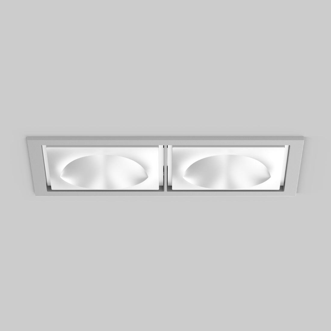 SASSO 100 square wallwasher/floor trim 2 lamps