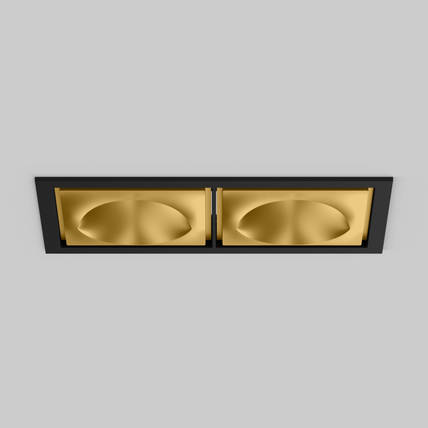SASSO 100 square wallwasher/floor trim 2 lamps