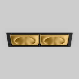 SASSO 100 square wallwasher/floor trim 2 lamps