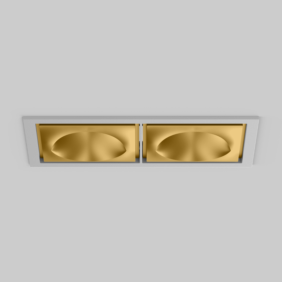 SASSO 100 square wallwasher/floor trim 2 lamps