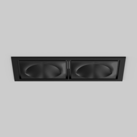 SASSO 100 square wallwasher/floor trim 2 lamps