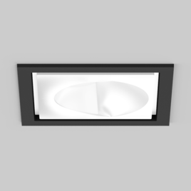 SASSO 100 square wallwasher/floor trim