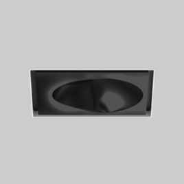 SASSO 100 square wallwasher/floor trimless