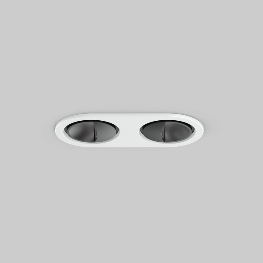 SASSO 40 round wallwasher trim 2 lamps