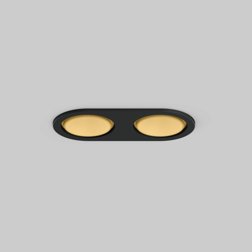 SASSO 40 round downlight trim 2 lamps