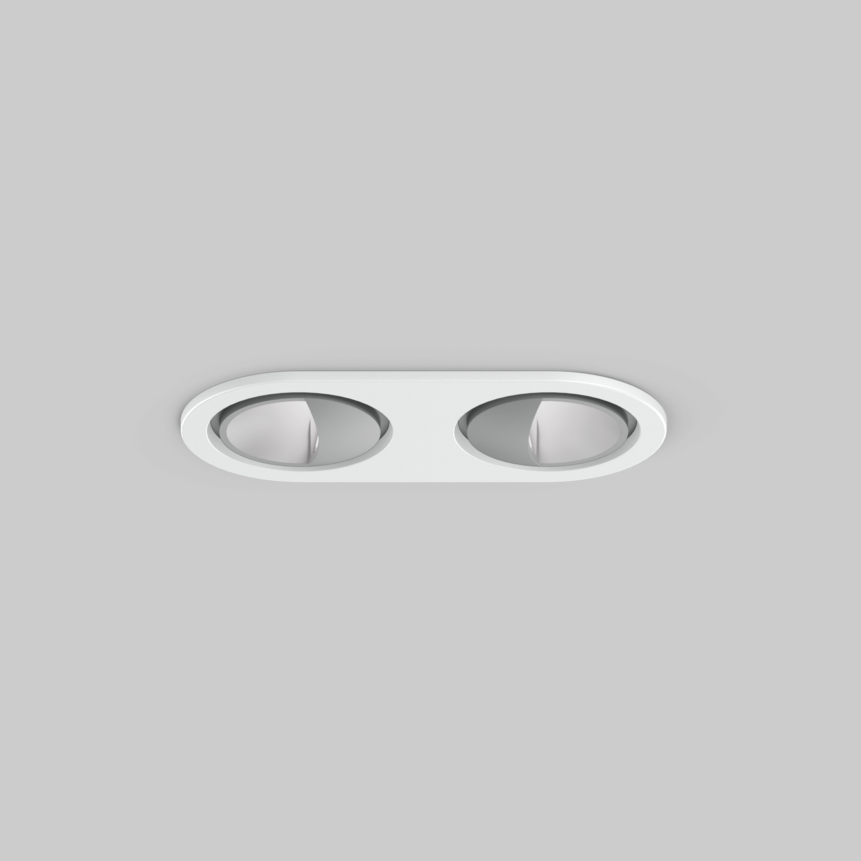 SASSO 40 round wallwasher trim 2 lamps