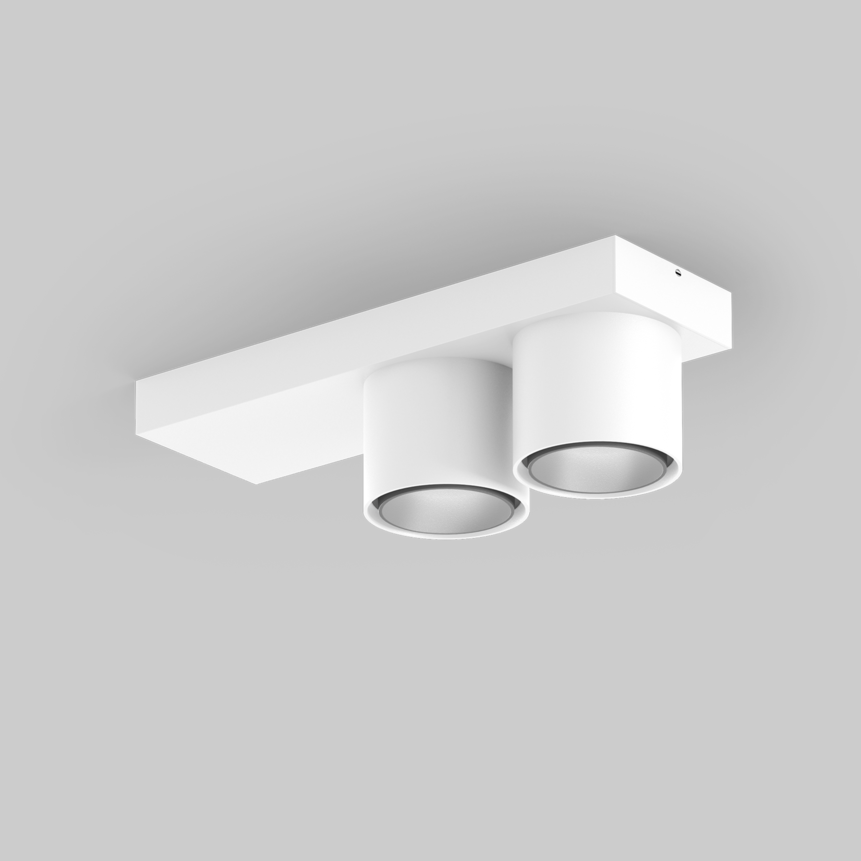 SASSO 60 base round adjustable 2 lamps ceiling