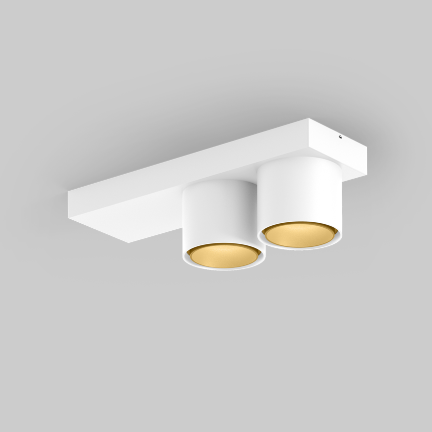 SASSO 60 base round adjustable 2 lamps ceiling