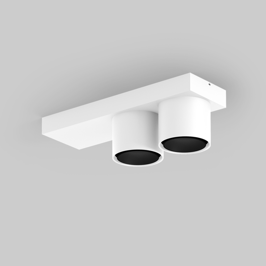 SASSO 60 base round adjustable 2 lamps ceiling