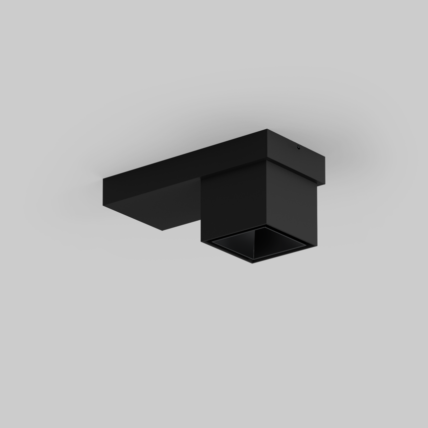 SASSO 60 base square downlight 1 lamp ceiling