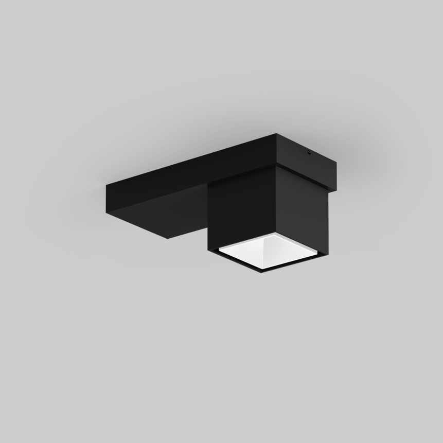 SASSO 60 base square downlight 1 lamp ceiling