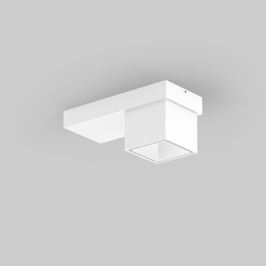 SASSO 60 base square downlight 1 lamp ceiling