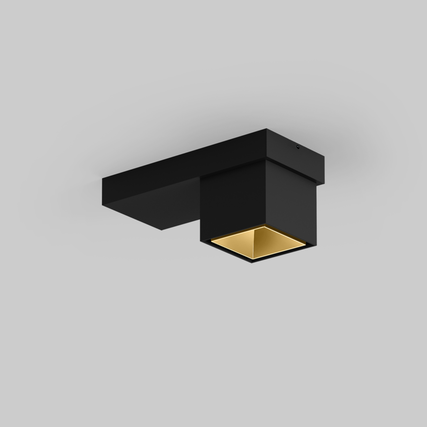 SASSO 60 base square downlight 1 lamp ceiling