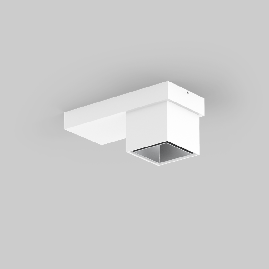 SASSO 60 base square downlight 1 lamp ceiling