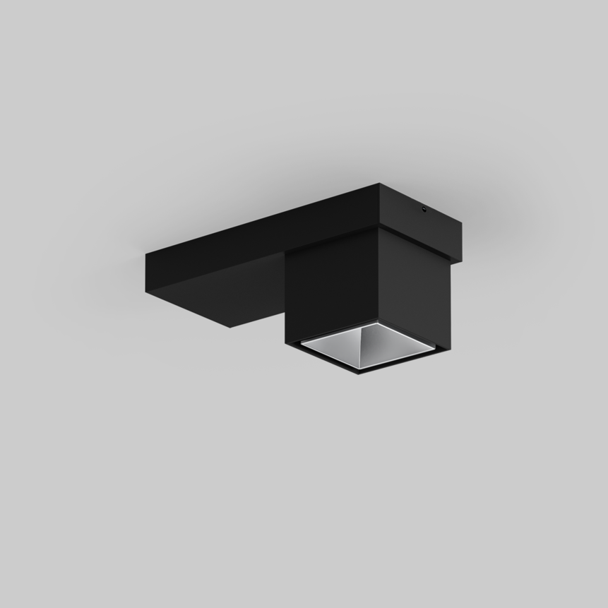 SASSO 60 base square downlight 1 lamp ceiling