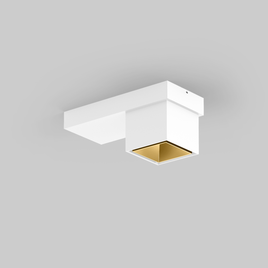 SASSO 60 base square downlight 1 lamp ceiling