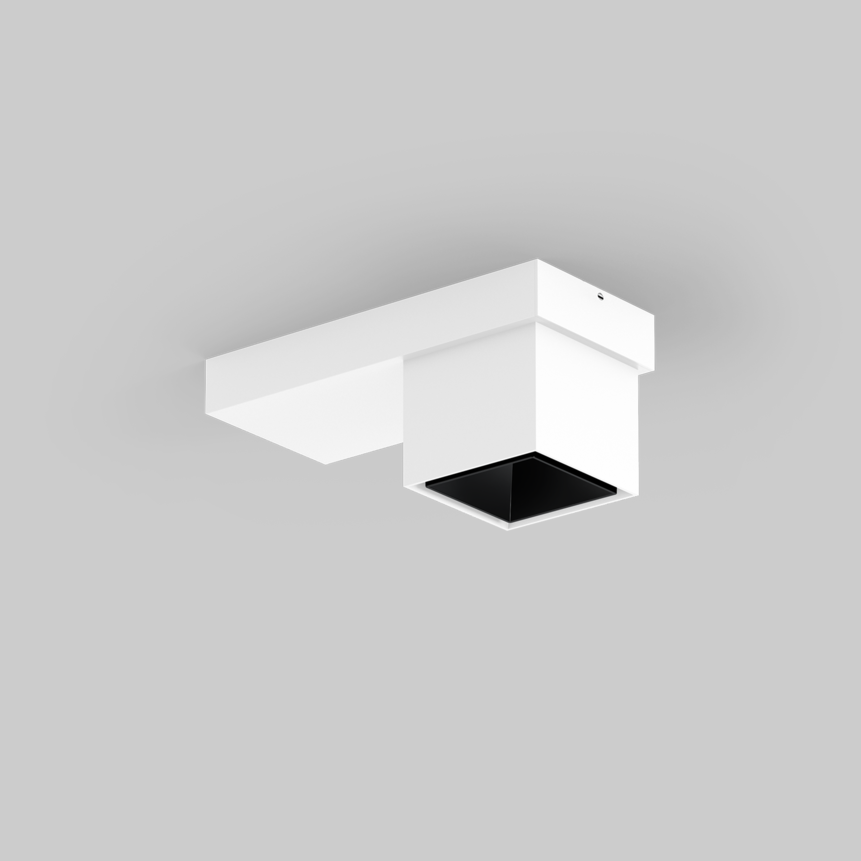 SASSO 60 base square downlight 1 lamp ceiling