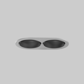 SASSO 60 round adjustable trim 2 lamps