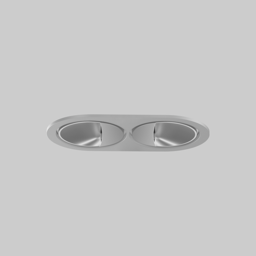 SASSO 60 round wallwasher trim 2 lamps
