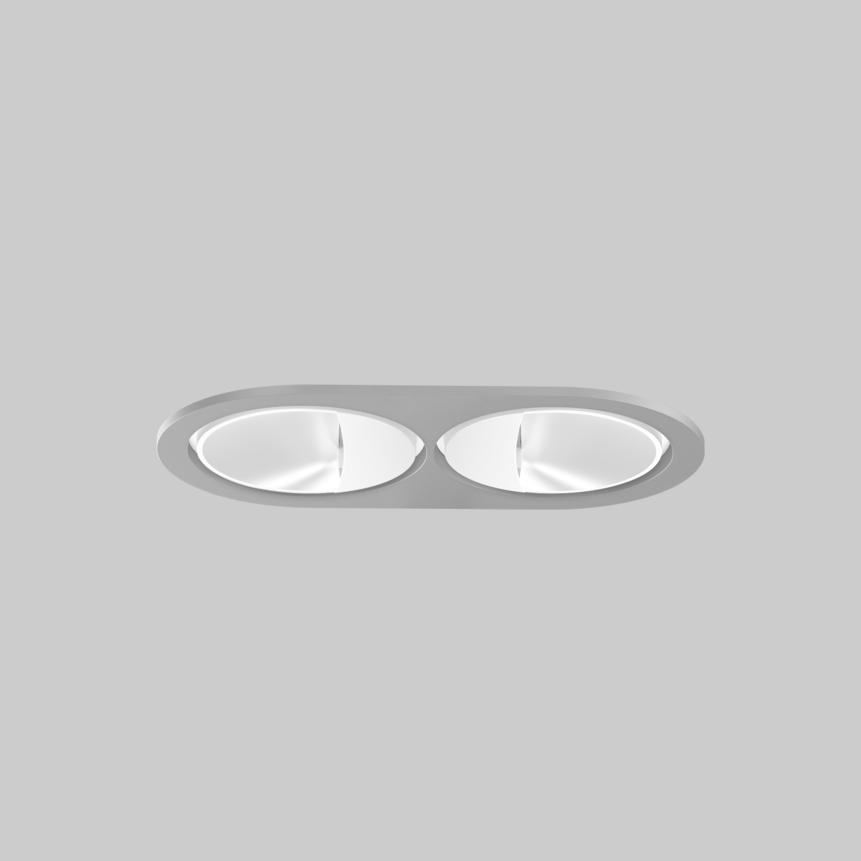 SASSO 60 round wallwasher trim 2 lamps