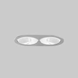 SASSO 60 round wallwasher trim 2 lamps