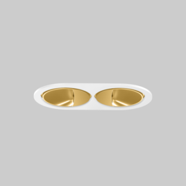 SASSO 60 round wallwasher trim 2 lamps