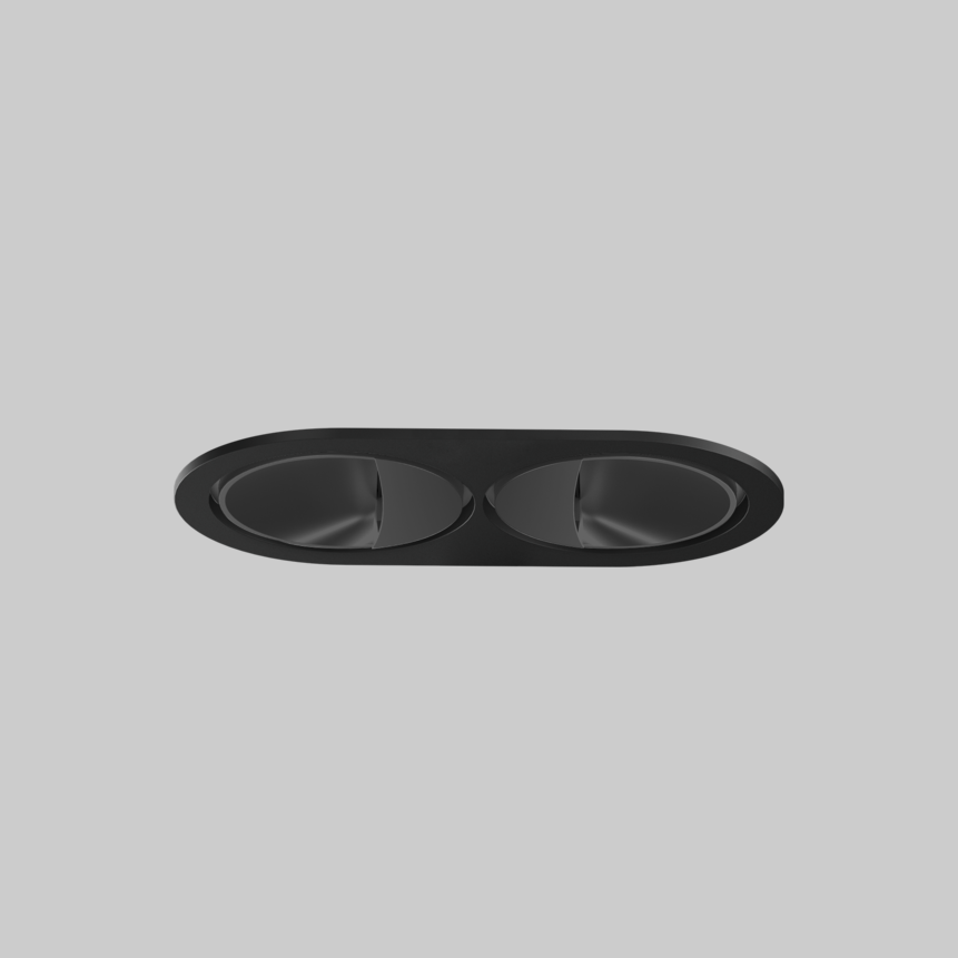 SASSO 60 round wallwasher trim 2 lamps