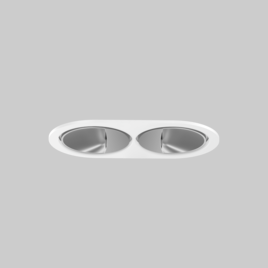 SASSO 60 round wallwasher trim 2 lamps