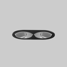 SASSO 60 round wallwasher trim 2 lamps