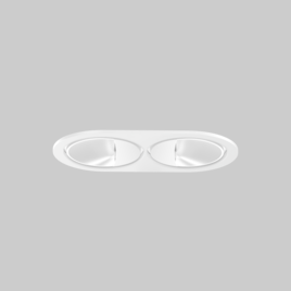 SASSO 60 round wallwasher trim 2 lamps