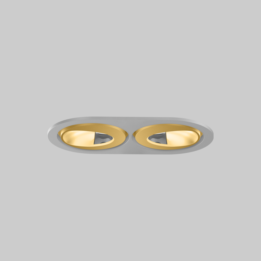 SASSO 60 round wallwasher/floor trim 2 lamps