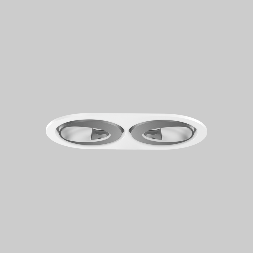SASSO 60 round wallwasher/floor trim 2 lamps