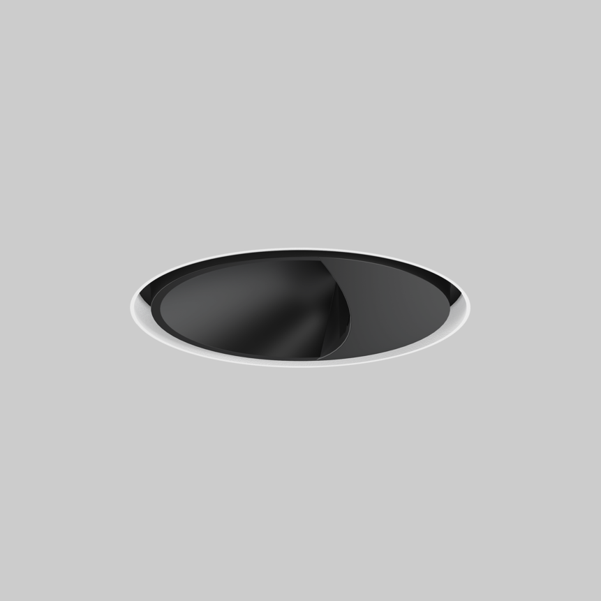 SASSO 60 round wallwasher trimless exposed concrete, SASSO 60 round wallwasher trimless