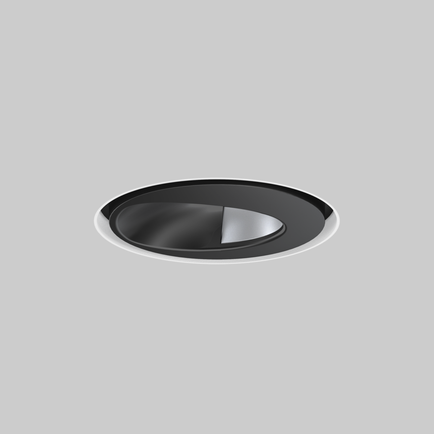 SASSO 60 round wallwasher/floor trimless exposed concrete, SASSO 60 round wallwasher/floor trimless