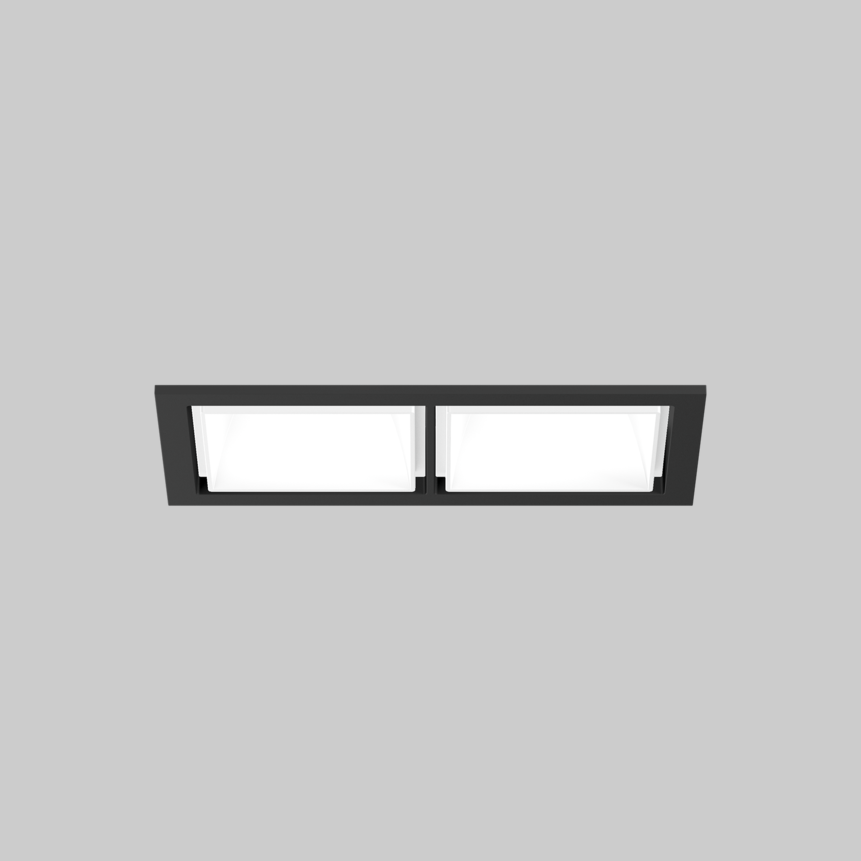 SASSO 60 square downlight trim 2 lamps