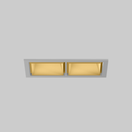 SASSO 60 square downlight trim 2 lamps