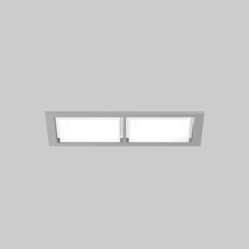 SASSO 60 square downlight trim 2 lamps