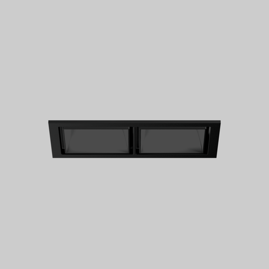 SASSO 60 square downlight trim 2 lamps