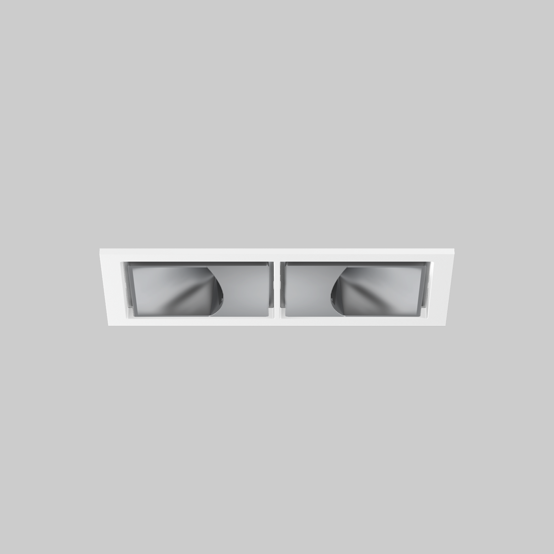 SASSO 60 square wallwasher trim 2 lamps