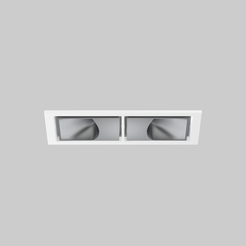 SASSO 60 square wallwasher trim 2 lamps