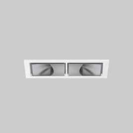 SASSO 60 square wallwasher trim 2 lamps