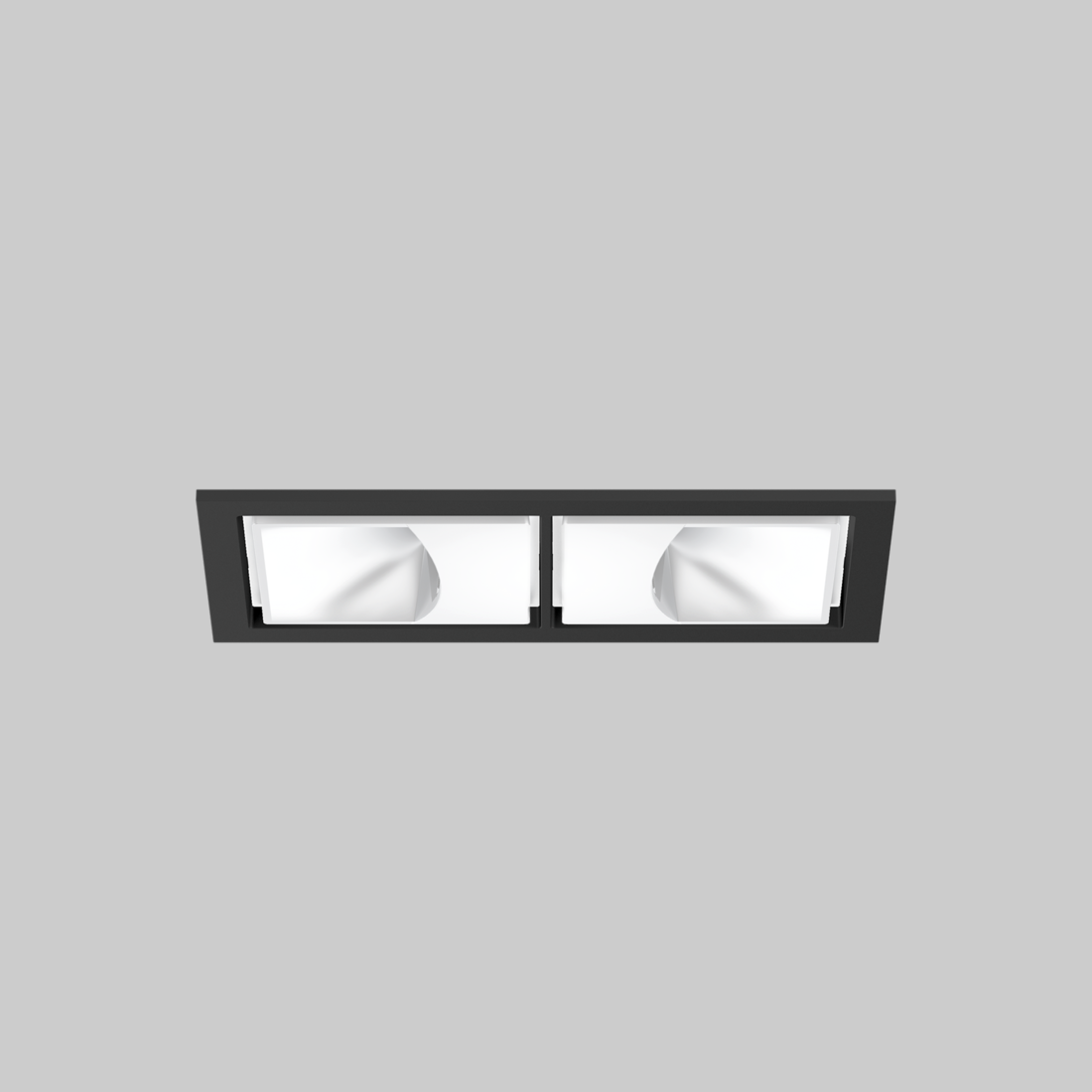 SASSO 60 square wallwasher trim 2 lamps