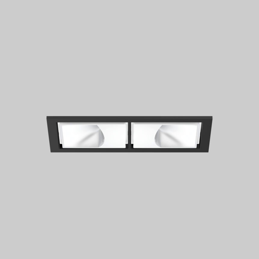 SASSO 60 square wallwasher trim 2 lamps