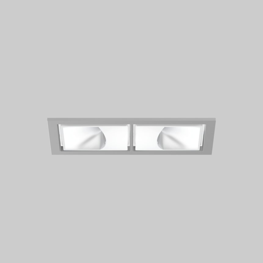 SASSO 60 square wallwasher trim 2 lamps