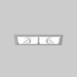 SASSO 60 square wallwasher trim 2 lamps