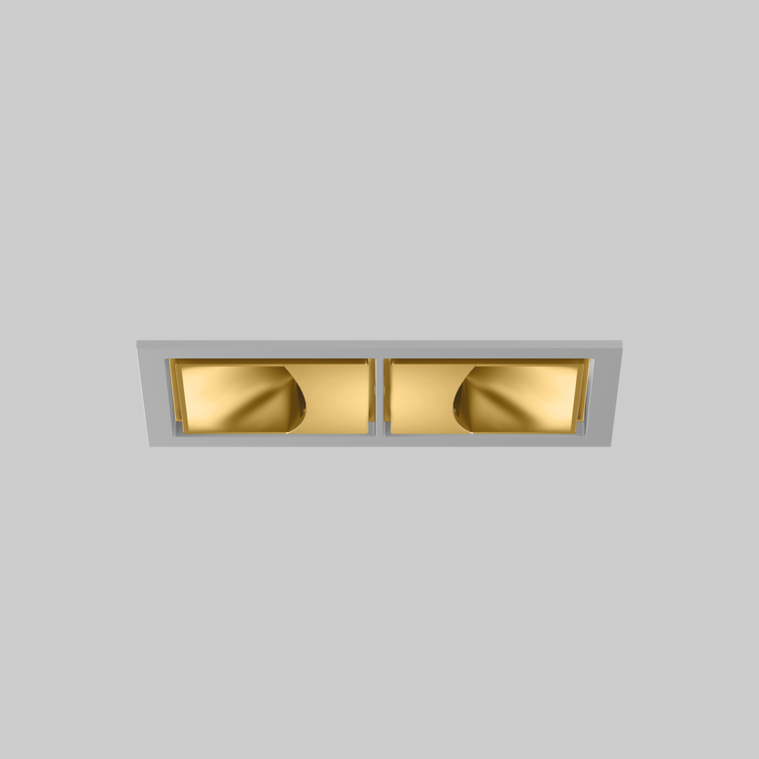 SASSO 60 square wallwasher trim 2 lamps