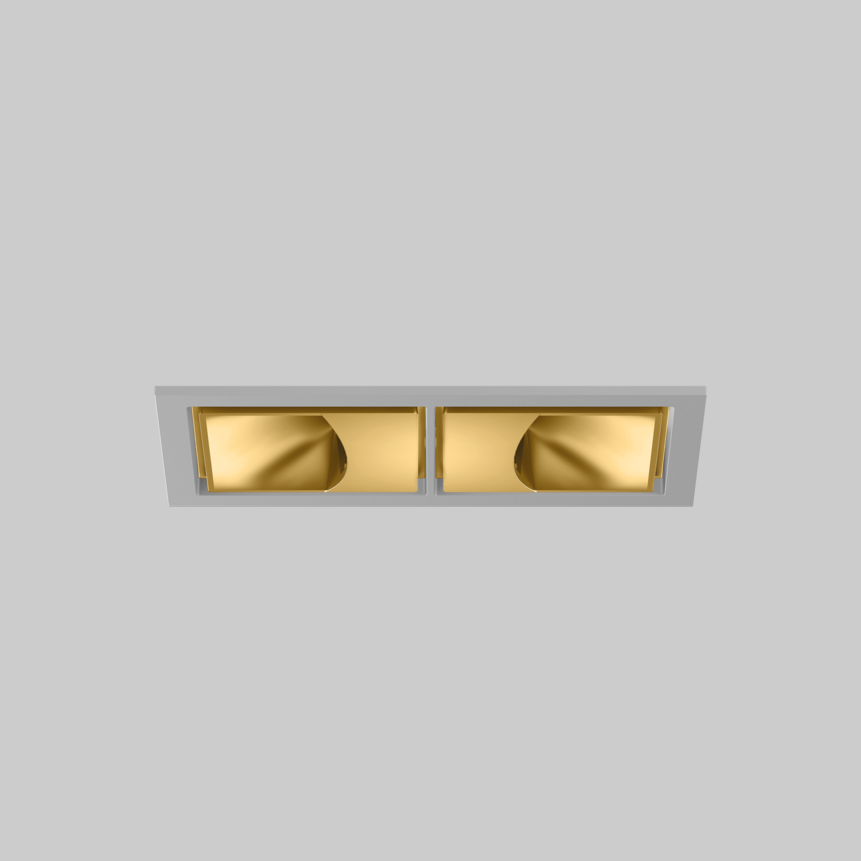 SASSO 60 square wallwasher trim 2 lamps